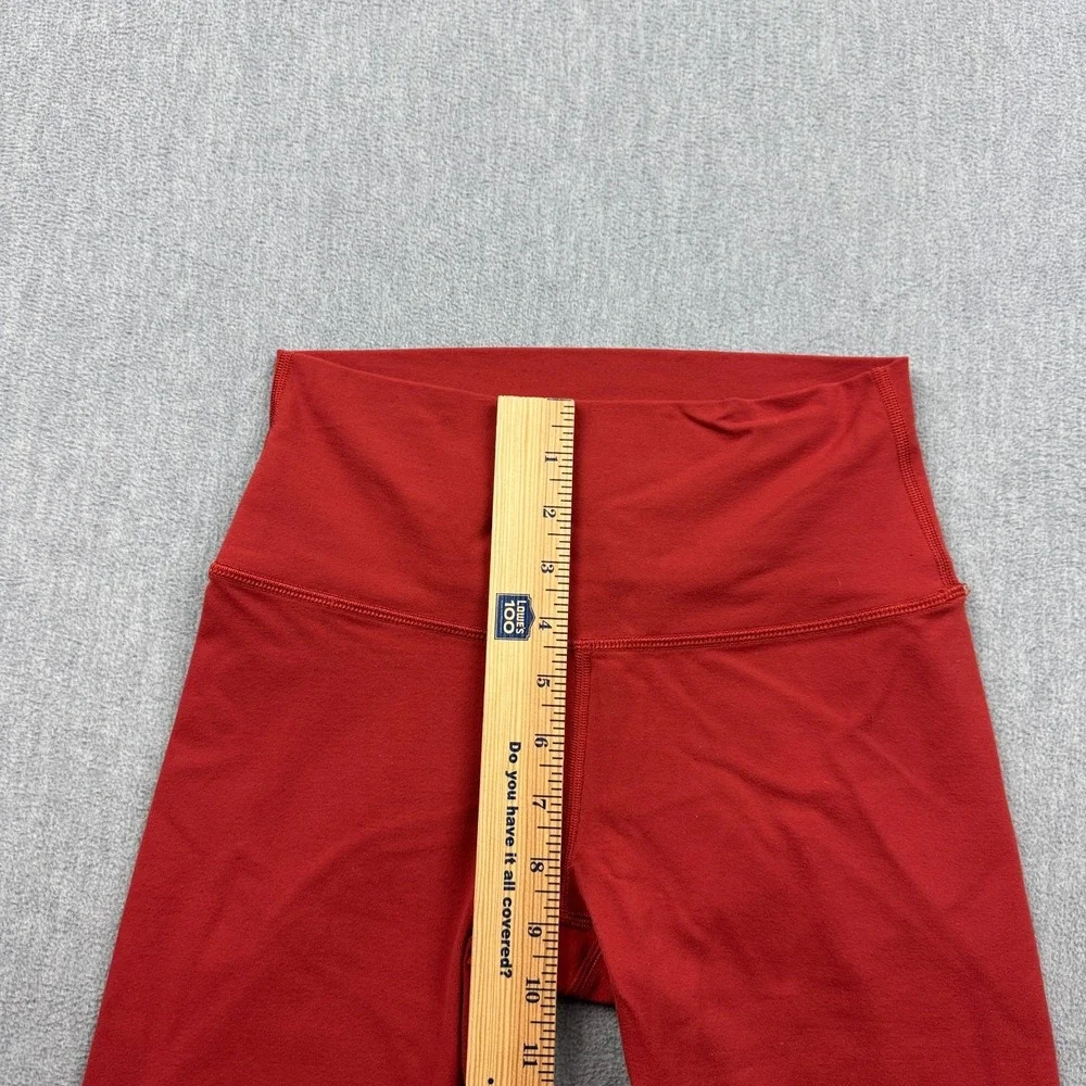 Lululemon Leggings Women 6 Orange Wunder Under Crop High Rise 21